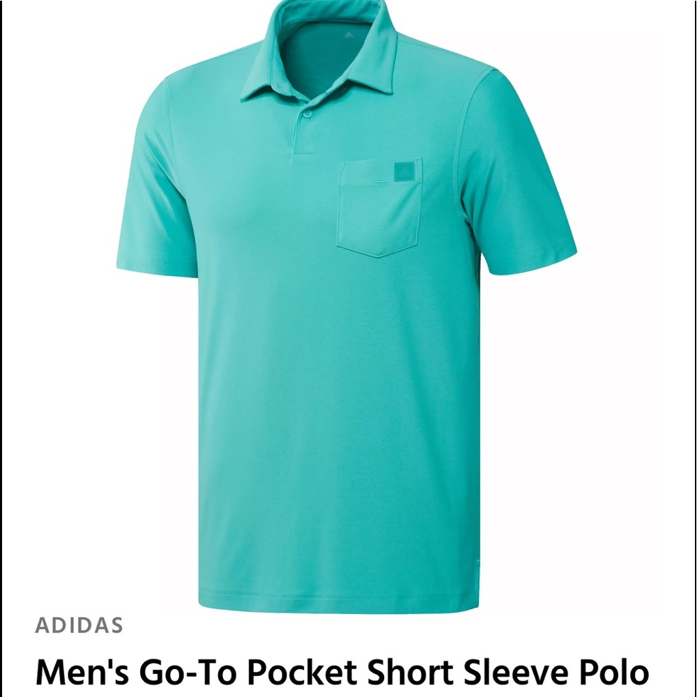 ADIDAS Men's Go-To Pocket Short Sleeve Polo